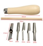 Block Cutting Rubber Stamp Carving Tools With 5 Blade Bits For Print Making