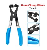 Flat Band Ring Spring Type Swivel Hose Clamp Pliers Car Auto Water Pipe Removal