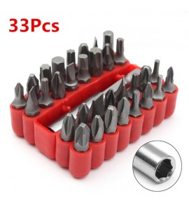 33Pcs Security Tamper Proof Torx Screwdriver Bit Set Spanner Star Hex Drill Holder